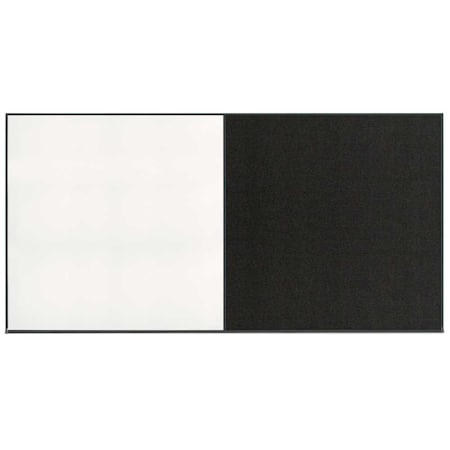 United Visual Products Enclosed Corkboard, 1 Door, 48"x36", 4" Fra UV3409-BRONZE-CLOUD
